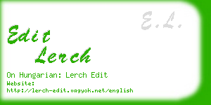 edit lerch business card